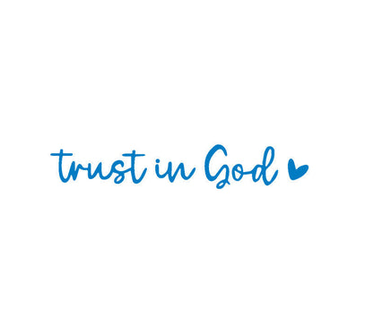 “Trust in God” Rear-View Mirror Decal