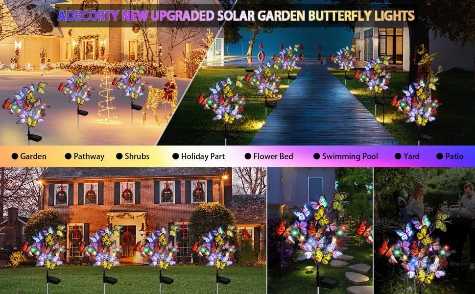 🦋Solar Outdoor Butterfly Lights🦋