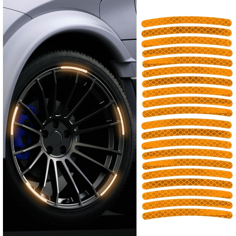 Waterproof Reflective Rim Stickers – Night Visibility Wheel Decals