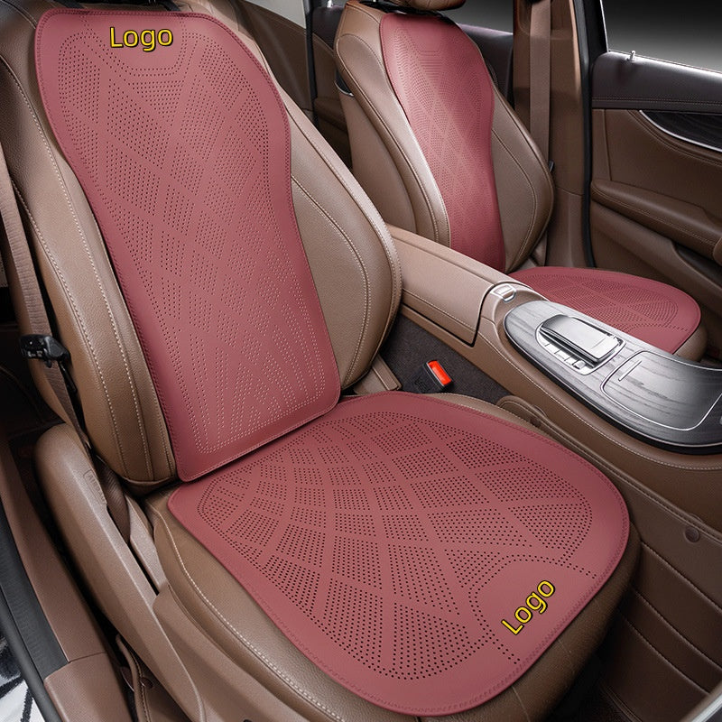 2025 new ultra-thin car seat cushions for all seasons Nappa leather ventilation and breathable seat cushions high-end seat cushions