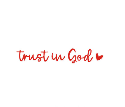 “Trust in God” Rear-View Mirror Decal