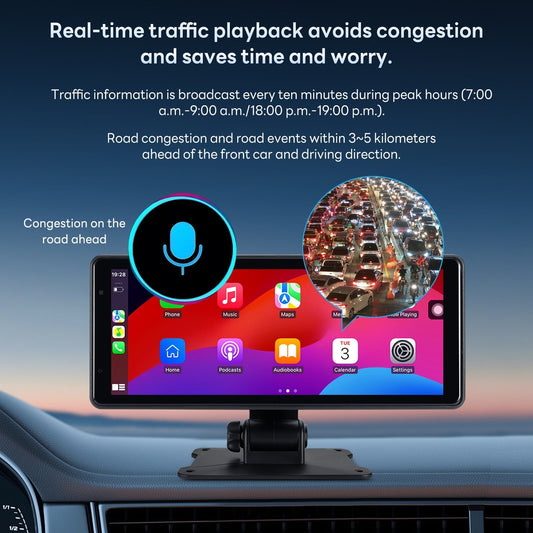 8.1 - Inch Wireless Carplay Car Gps Navigation Device Car Fm Player Dash Recorder - Velosole8.1 - Inch Wireless Carplay Car Gps Navigation Device Car Fm Player Dash Recordercar - accessories