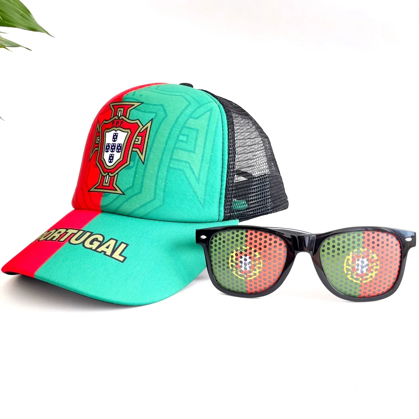 World Cup support hats and glasses