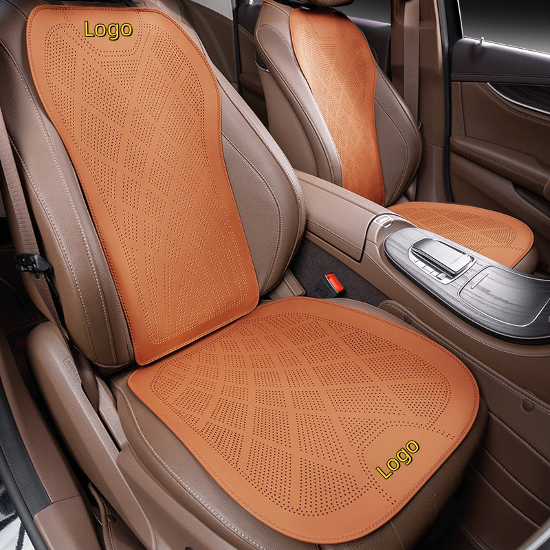2025 new ultra-thin car seat cushions for all seasons Nappa leather ventilation and breathable seat cushions high-end seat cushions