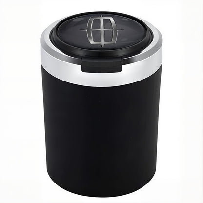 Smokeless Stainless Steel LED Car Cupholder Ashtray with Lid