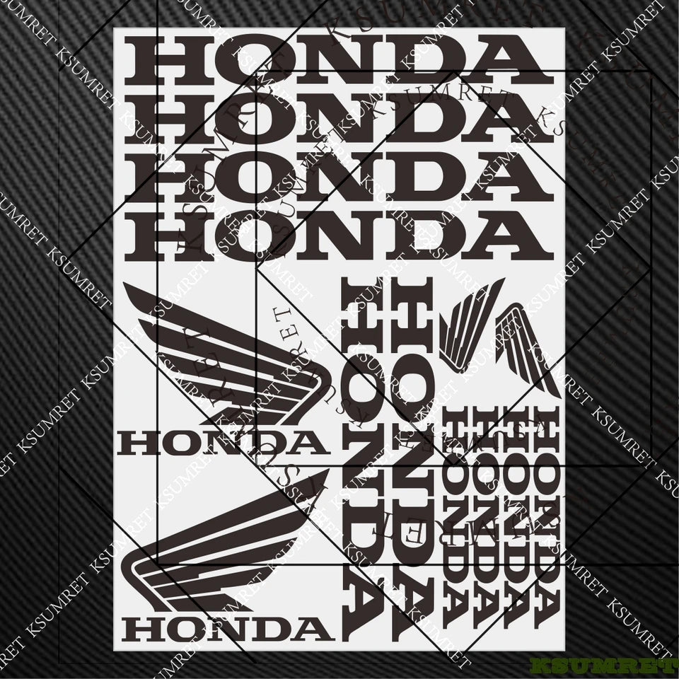 For Honda Stickers Motorcycle Sticker Decal Helmet Moto Modification Accessories Sponsor Decals