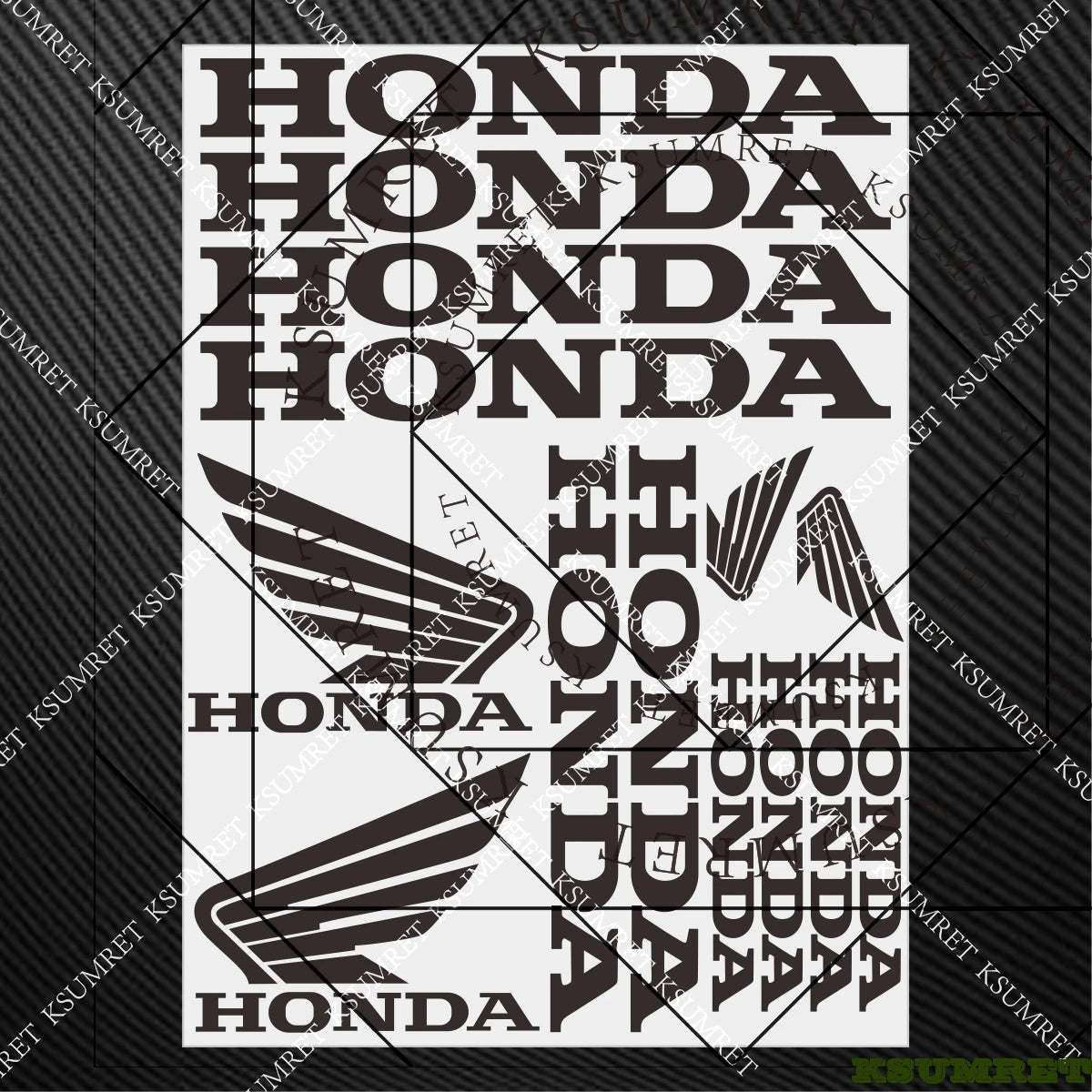 For Honda Stickers Motorcycle Sticker Decal Helmet Moto Modification Accessories Sponsor Decals