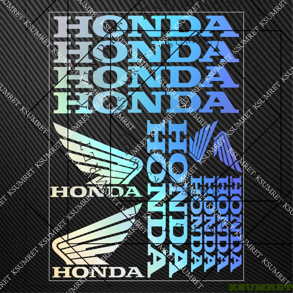 For Honda Stickers Motorcycle Sticker Decal Helmet Moto Modification Accessories Sponsor Decals