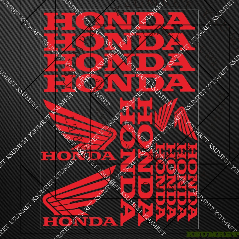 For Honda Stickers Motorcycle Sticker Decal Helmet Moto Modification Accessories Sponsor Decals