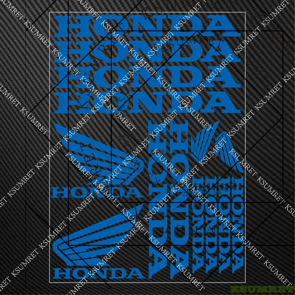 For Honda Stickers Motorcycle Sticker Decal Helmet Moto Modification Accessories Sponsor Decals