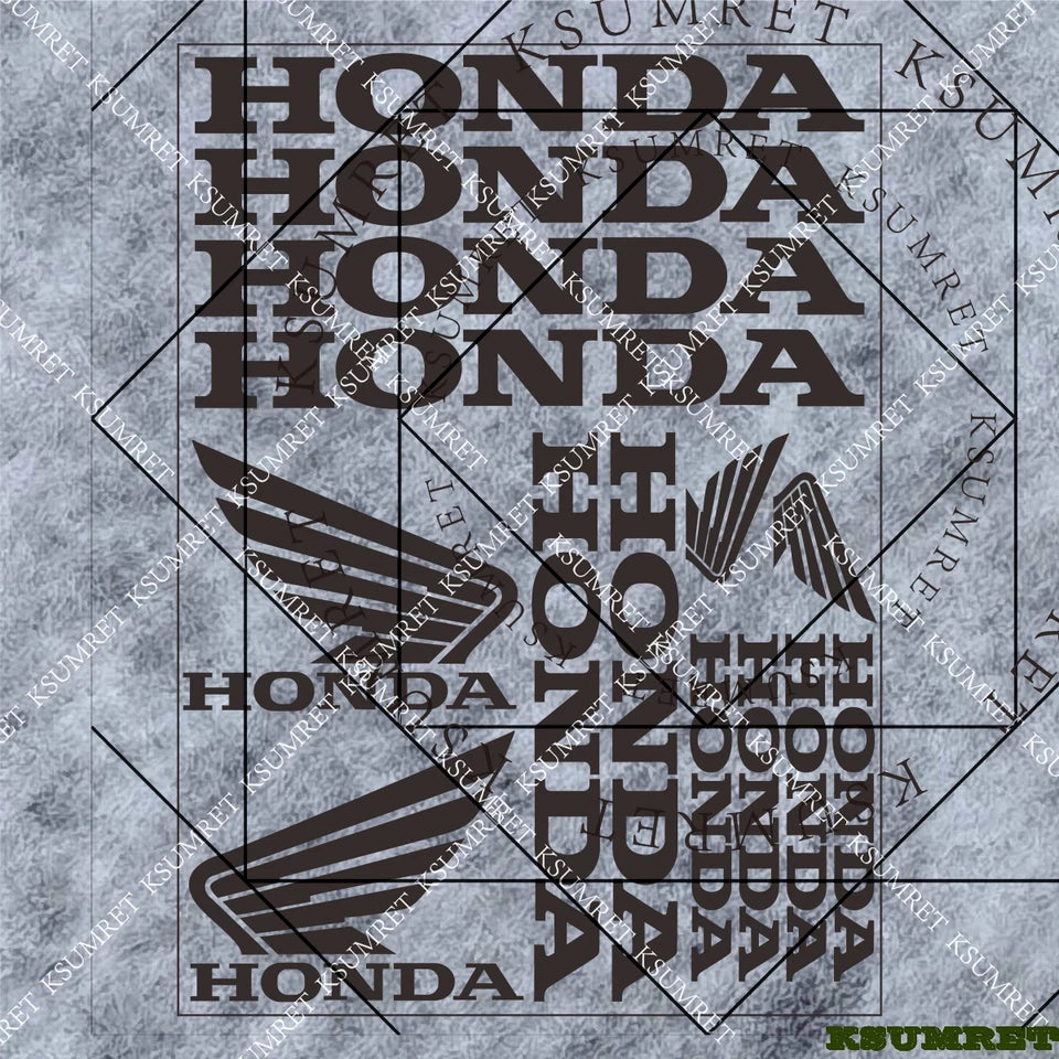 For Honda Stickers Motorcycle Sticker Decal Helmet Moto Modification Accessories Sponsor Decals
