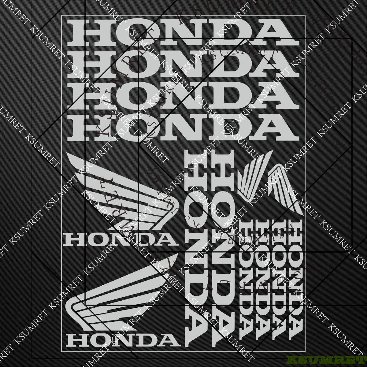 For Honda Stickers Motorcycle Sticker Decal Helmet Moto Modification Accessories Sponsor Decals