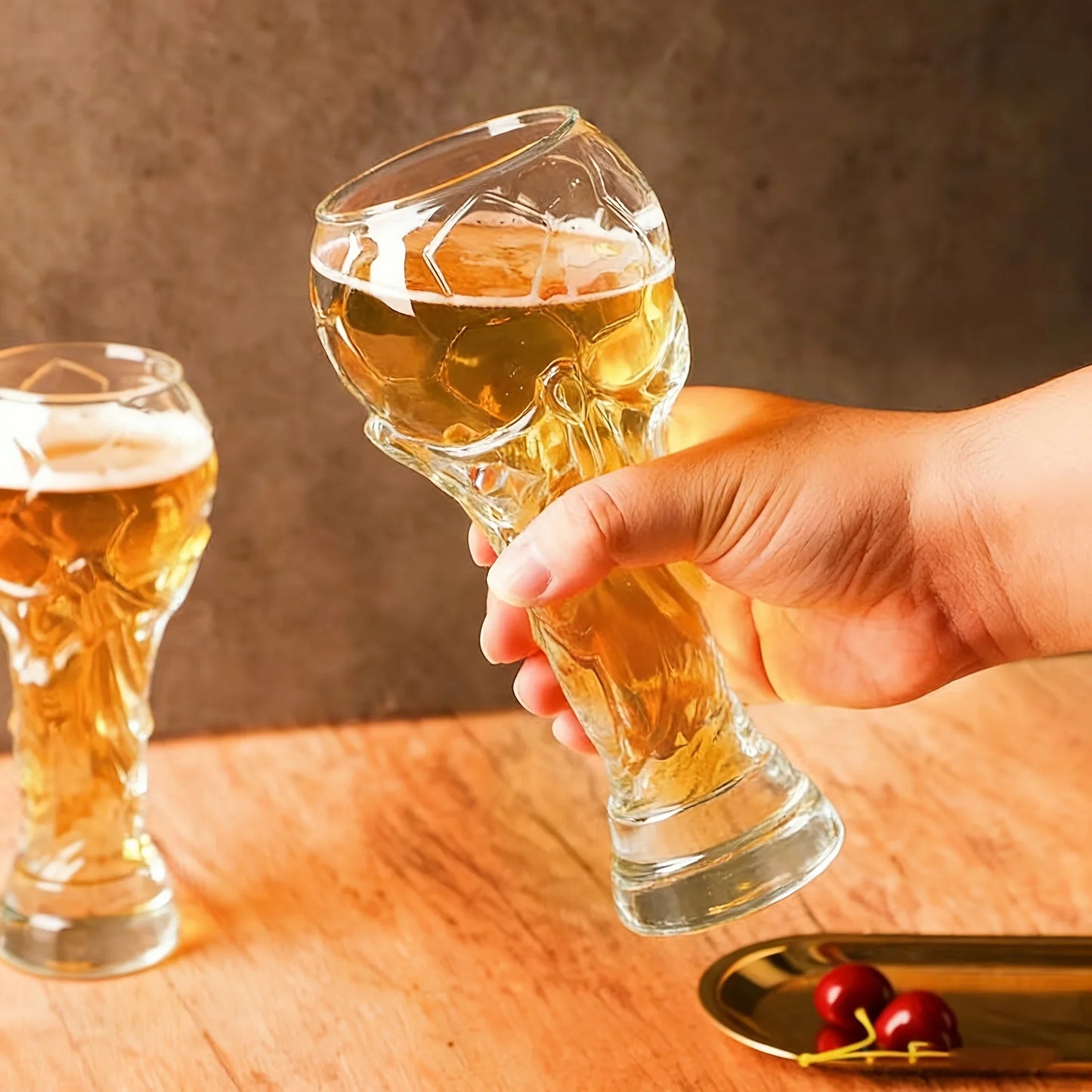 World Football Award Ceremony Trophy Shape Beer Glass
