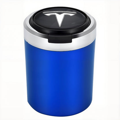Smokeless Stainless Steel LED Car Cupholder Ashtray with Lid
