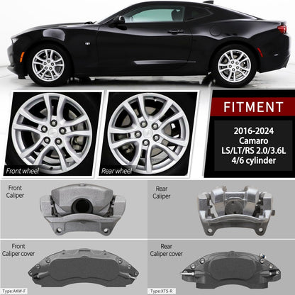Automobile aluminum alloy caliper cover special car special buckle screw fixed caliper cover (4PCS) - VelosoleAutomobile aluminum alloy caliper cover special car special buckle screw fixed caliper cover (4PCS)car - accessories