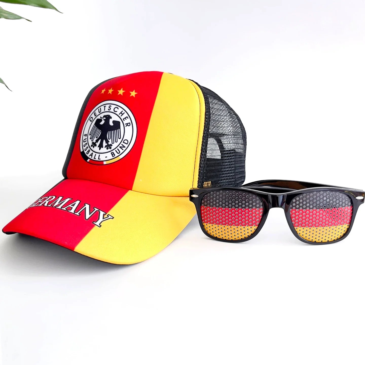 World Cup support hats and glasses