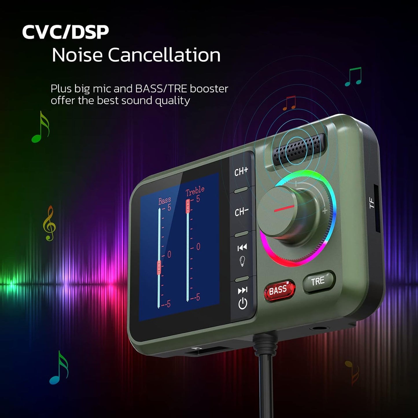 Bluetooth FM Transmitter for Car, Wireless Car Bluetooth V5.0 Adapter - VelosoleBluetooth FM Transmitter for Car, Wireless Car Bluetooth V5.0 Adaptercar - accessories