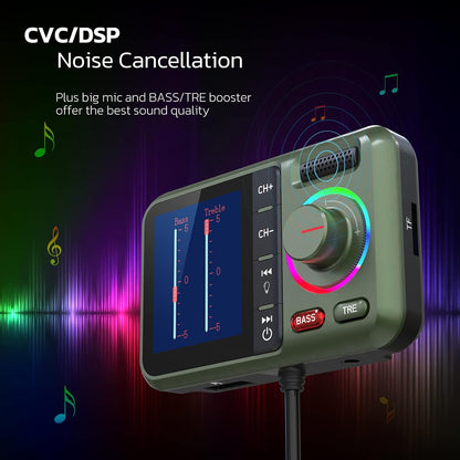 Bluetooth FM Transmitter for Car, Wireless Car Bluetooth V5.0 Adapter - VelosoleBluetooth FM Transmitter for Car, Wireless Car Bluetooth V5.0 Adaptercar - accessories