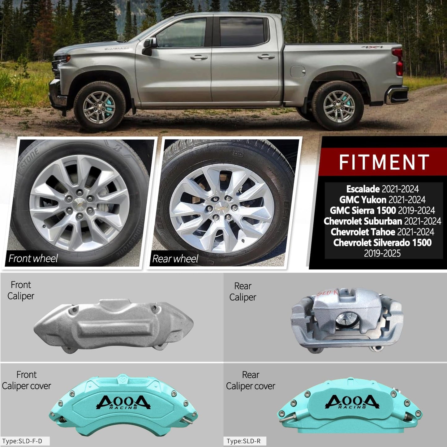 Car aluminum alloy special car special buckle screw fixed caliper cover (4PCS luxury upgrade version) - VelosoleCar aluminum alloy special car special buckle screw fixed caliper cover (4PCS luxury upgrade version)car - accessories