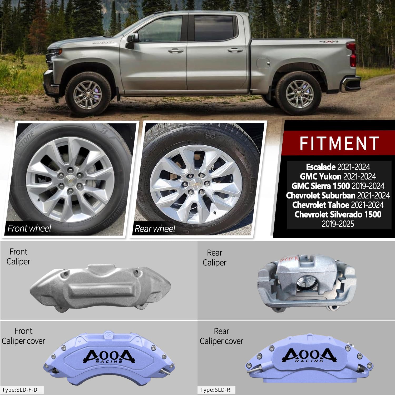 Car aluminum alloy special car special buckle screw fixed caliper cover (4PCS luxury upgrade version) - VelosoleCar aluminum alloy special car special buckle screw fixed caliper cover (4PCS luxury upgrade version)car - accessories