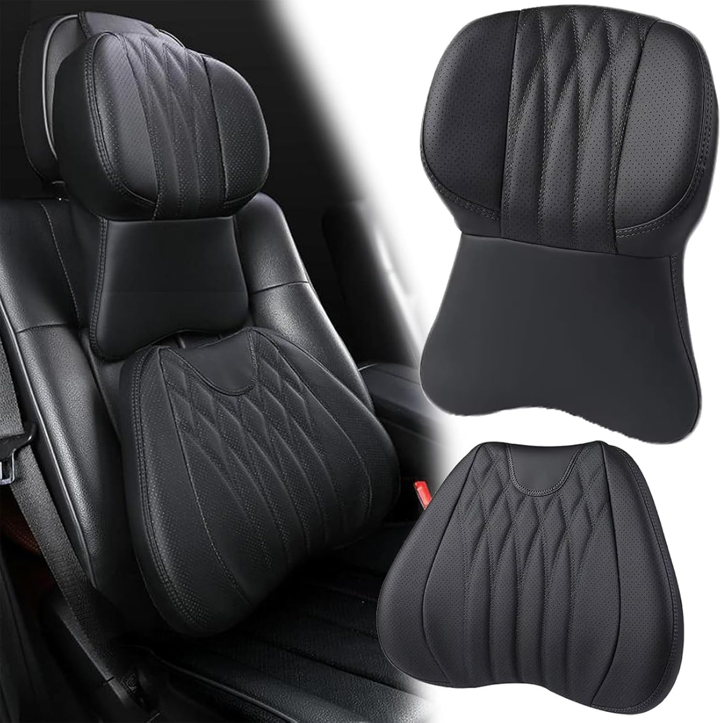 Car headrest neck pillow car cushion cushion four seasons universal pillow seat back waist support - VelosoleCar headrest neck pillow car cushion cushion four seasons universal pillow seat back waist supportcar - accessories
