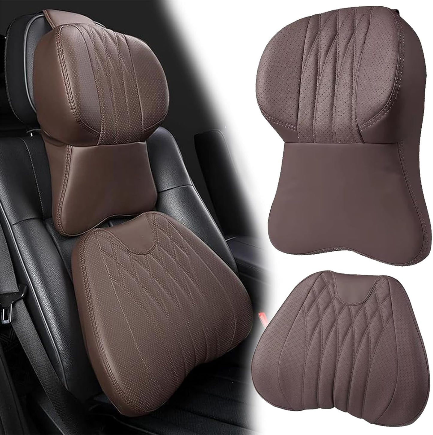 Car headrest neck pillow car cushion cushion four seasons universal pillow seat back waist support - VelosoleCar headrest neck pillow car cushion cushion four seasons universal pillow seat back waist supportcar - accessories