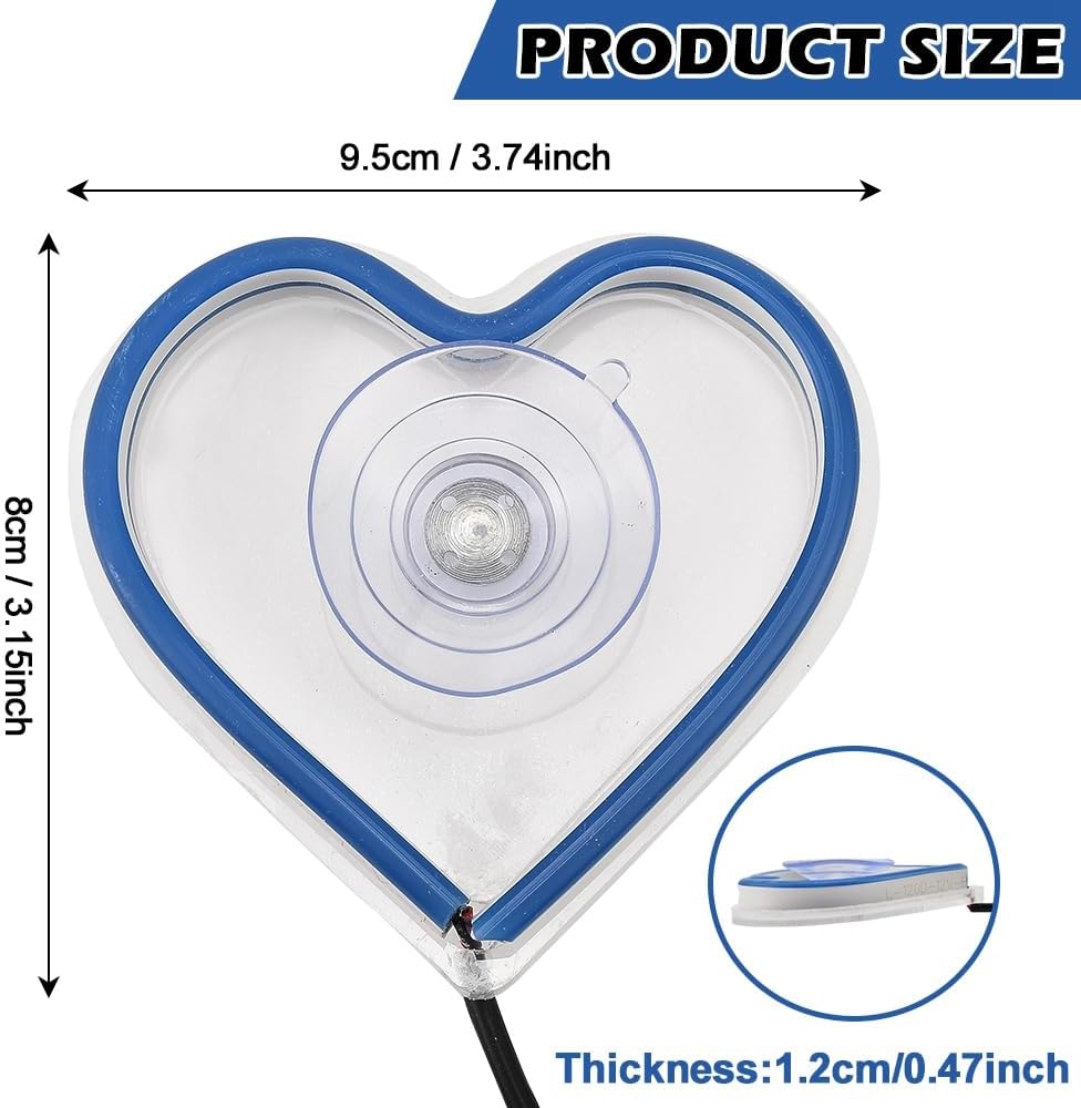 Car LED ambient light, triangular window light (blue heart pattern) - VelosoleCar LED ambient light, triangular window light (blue heart pattern)car - accessories