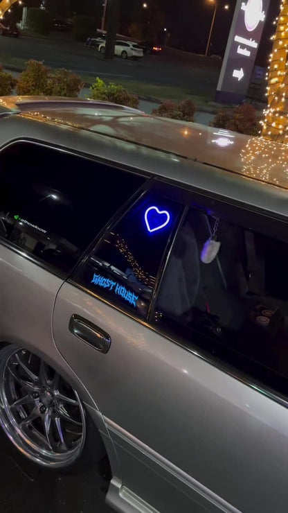 Car LED ambient light, triangular window light (blue heart pattern) - VelosoleCar LED ambient light, triangular window light (blue heart pattern)car - accessories