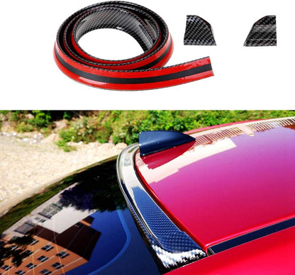 Carbon Fiber Rubber Rear Spoiler Tail Wing - VelosoleCarbon Fiber Rubber Rear Spoiler Tail Wingcar - accessories