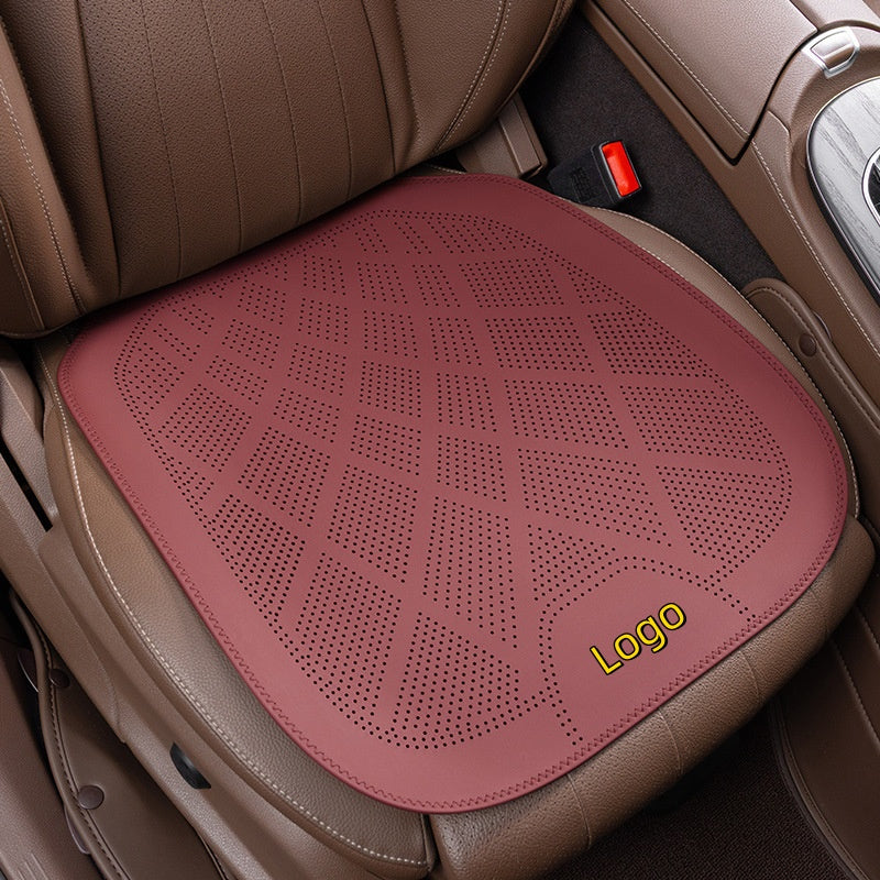 2025 new ultra-thin car seat cushions for all seasons Nappa leather ventilation and breathable seat cushions high-end seat cushions