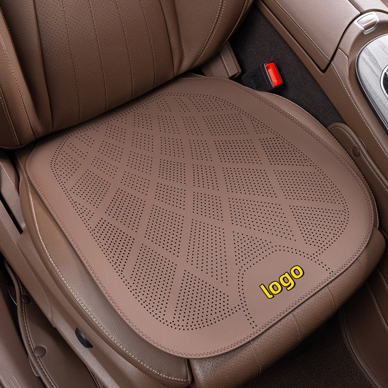 2025 new ultra-thin car seat cushions for all seasons Nappa leather ventilation and breathable seat cushions high-end seat cushions