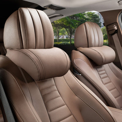 Luxury leather custom car headrest, car neck pillow, car seat lumbar cushion - VelosoleLuxury leather custom car headrest, car neck pillow, car seat lumbar cushioncar - accessories
