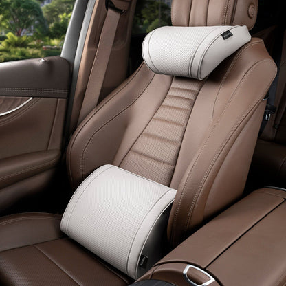 Luxury leather custom car headrest, car neck pillow, car seat lumbar cushion - VelosoleLuxury leather custom car headrest, car neck pillow, car seat lumbar cushioncar - accessories