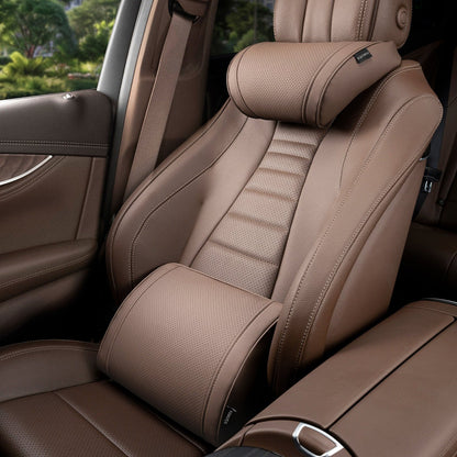 Luxury leather custom car headrest, car neck pillow, car seat lumbar cushion - VelosoleLuxury leather custom car headrest, car neck pillow, car seat lumbar cushioncar - accessories