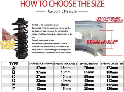 Universal Car Shock Absorber Spring Bumper Power Auto Buffers - VelosoleUniversal Car Shock Absorber Spring Bumper Power Auto Bufferscar - accessories