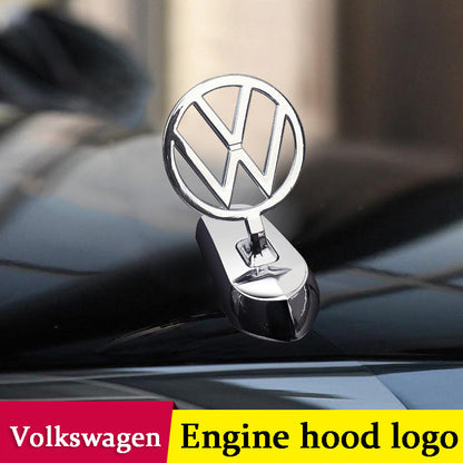 Volkswagen engine hood logo - 3D metal emblem for car bonnet customization