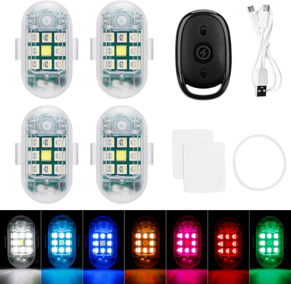 Wireless Remote Control Anti - Collision LED Strobe Light Kit - VelosoleWireless Remote Control Anti - Collision LED Strobe Light Kitcar - accessories